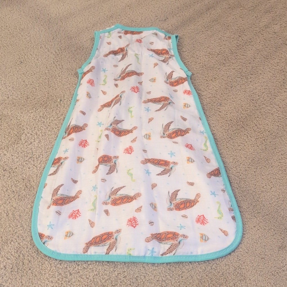 Mies To Go World Of Mies Bamboo & Organic Cotton Ocean Sleep Sack Size 3-6 Month - Picture 6 of 9